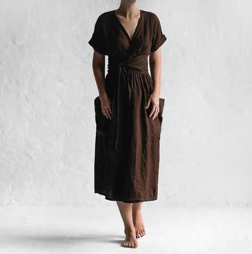 Rosalie Linen Casual Dress